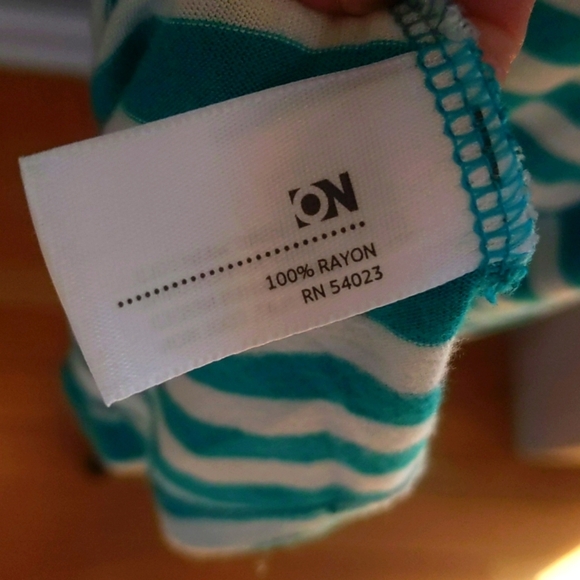 ✨Old Navy Teal & Cream Striped Dress - Picture 9 of 10